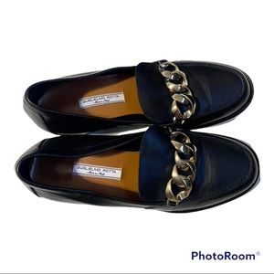 Vero Cuoio  Black Leather Women’s Sz 36 Black Loafers